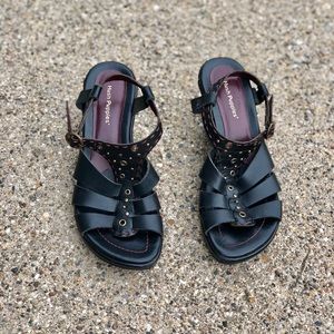 Hush Puppies:  Sandals, Size 6.  Genuine Leather.